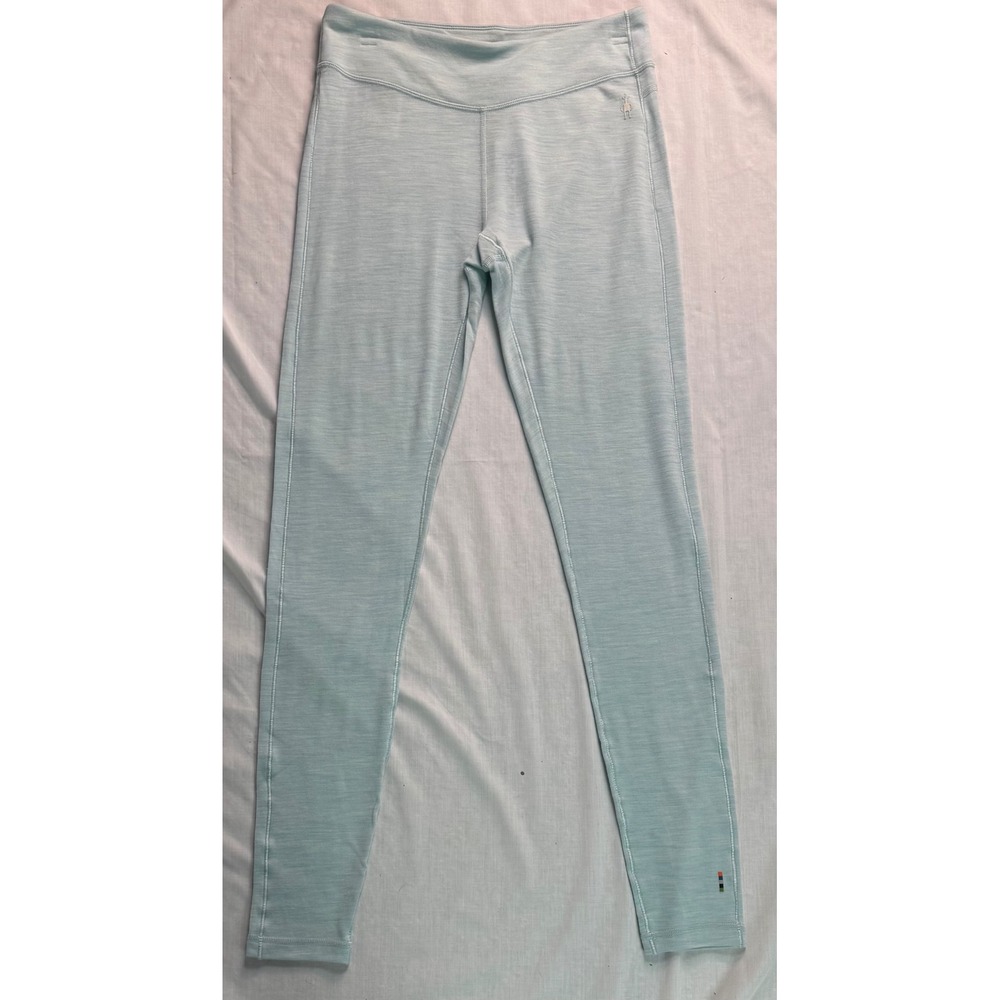 Smartwool Classic Thermal Merino Base Layer Bottoms Bleached Aqua Heather - Picture 10 of 15